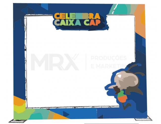 Painel instagramvel com estrutura em metalon (sem iluminao)